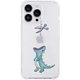 AK23525i14P [iPhone 14 Pro用 ソフトタフケース はらぺこザウルス グリーン]