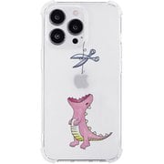 AK23526i14P [iPhone 14 Pro用 ソフトタフケース はらぺこザウルス ピンク]
