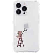 AK23530i14P [iPhone 14 Pro用 ソフトタフケース ペインティング ピンク]