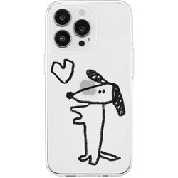 AK23547i14P [iPhone 14 Pro用 ソフトクリアケース イヌハート]