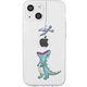 AK23552i14M [iPhone 14 Plus用 ソフトクリアケース はらぺこザウルス グリーン]