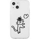 AK23557i14M [iPhone 14 Plus用 ソフトクリアケース ネコハート]