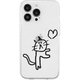 AK23564i14PM [iPhone 14 Pro Max用 ソフトクリアケース ネコハート]