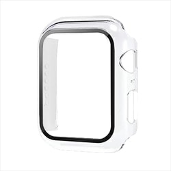 TCAWSEGC-40CL [Apple Watch 40mm 全機種対応（SE/6世代/5世代/4世代） 耐衝撃 ケース カバー ガラスフィルム 一体型 クリア]