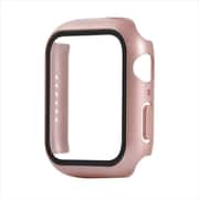 TCAWSEGC-44RG [Apple Watch 44mm 全機種対応（SE/6世代/5世代/4世代） 耐衝撃 ケース カバー ガラスフィルム 一体型 ローズゴールド]