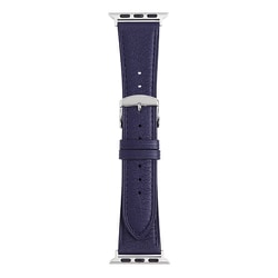 RWC039DU [Apple Watch 38/40/41mm 用 バンド 牛革 ウォッシャブル ネイビー]