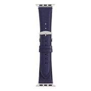 RWC039DU [Apple Watch 38/40/41mm 用 バンド 牛革 ウォッシャブル ネイビー]