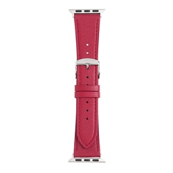 RWC039RU [Apple Watch 38/40/41mm 用 バンド 牛革 ウォッシャブル レッド]