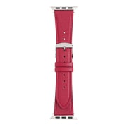 RWC039RU [Apple Watch 38/40/41mm 用 バンド 牛革 ウォッシャブル レッド]