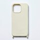 PN23886i14PIV [iPhone 14 Pro用 ストラップホール付 シリコンケース アイボリー]