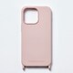 PN23889i14PPK [iPhone 14 Pro用 ストラップホール付 シリコンケース パウダーピンク]