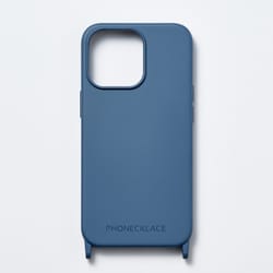 PN23891i14PBL [iPhone 14 Pro用 ストラップホール付 シリコンケース ティールブルー]
