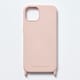 PN23906i14MPK [iPhone 14 Plus用 ストラップホール付 シリコンケース パウダーピンク]