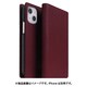 ABS24050i14WN [iPhone 14用 VINTAGE ダイアリーケース ワイン]