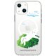 ABF24180i14 [iPhone 14用 MagSafe対応 クリアケース なにもしないうさぎ 腕広げ お出かけしましたがなにもしません]