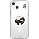 ABF24186i14 [iPhone 14用 MagSafe対応 クリアケース ネコマンジュウ 窓の外は（覗いてごらん）]