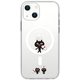 ABF24189i14 [iPhone 14用 MagSafe対応 クリアケース ネコマンジュウ 渡り]