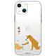 ABF24198i14 [iPhone 14用 ソフトクリアケース しばたさん 子犬]