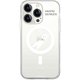 ABF24213i14P [iPhone 14 Pro用 MagSafe対応 クリアケース なにもしないうさぎ 手合わせ]