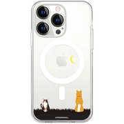 ABF24217i14P [iPhone 14 Pro用 MagSafe対応 クリアケース しばたさん お月見]