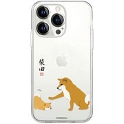 ABF24232i14P [iPhone 14 Pro用 ソフトクリアケース しばたさん 子犬]