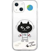 ABF24251i14M [iPhone 14 Plus用 MagSafe対応 ソフトクリアケース ネコマンジュウ 宇宙探検]