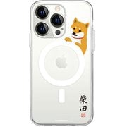 ABF24256i14PM [iPhone 14 Pro Max用 MagSafe対応 クリアケース しばたさん 柵の向こう]