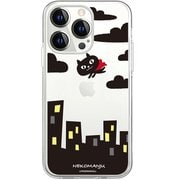 ABF24261i14PM [iPhone 14 Pro Max用 MagSafe対応 ソフトクリアケース ネコマンジュウ 赤いマント]
