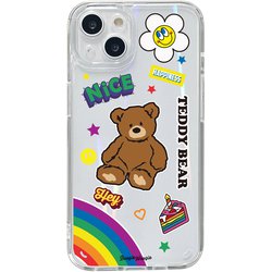BW24096i14 [iPhone 14用 オーロラケース Teddy Bear]