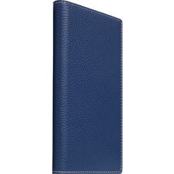 SD24344i14MNB [iPhone 14 Plus用 Full Grain Leather Case（フル グレイン レザーケース） ネイビーブルー]