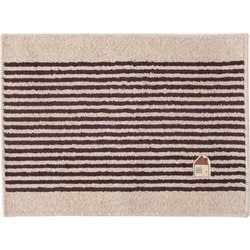 CASA 洗えるマット 約縦45×横60cm ブラウン