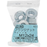 515-037 [鉄/ユニクロメッキ フランジナット セレート付 M12×24 入数10入]