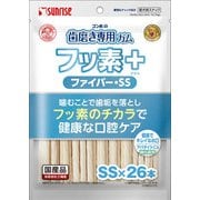 ゴン太の歯磨き専用ガム フッ素プラス ファイバー SSサイズ アパタイトカルシウム入り 26本