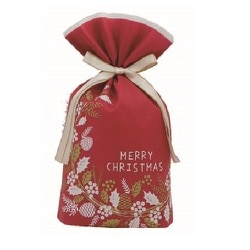 ギフトバッグM リース レッド 76-845