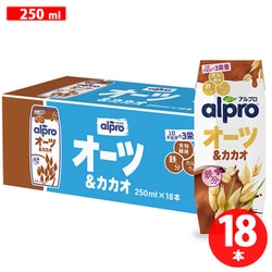 アルプロ 食物繊維＆鉄分 オーツ＆カカオ 贅沢チョコレートの味わい 250ml×18本