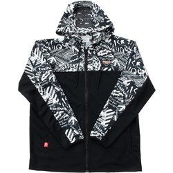 13847 [tailwalk × BASSMANIA COLLABO DRY ZIP PARKA BLACK x WHITE XL]