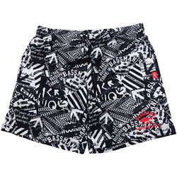 13854 [tailwalk × BASSMANIA COLLABO DRY SHORT PANTS BLACK x WHITE L]
