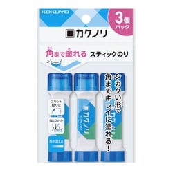 スティックのり<カクノリ>ブルー（3個パック） タ-KS311B-3P