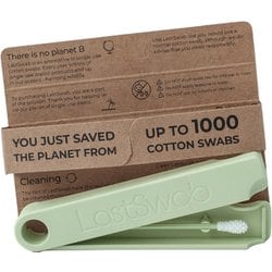 繰り返し使える綿棒 携帯用 耳かき用 サスティナブル デンマーク製 Last Swab Basic Turtle Green LO11161