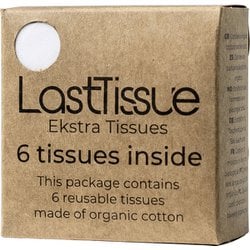 LO25111 [繰り返し使えるティッシュ 携帯用 サスティナブル LastTissue Refill Pack リフィルティッシュ6枚セット]