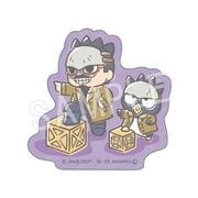 キャラクターグッズ ゴールデンカムイ×サンリオキャラクターズ ステッカー 鶴見篤四郎×バッドばつ丸