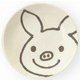LuckyPig home （ラッキーピッグホーム）プレート 8cm ニッコリ 78815