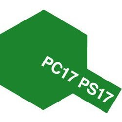 86017 タミヤ ポリカーボネートスプレー PS-17 メタリックグリーン 100ml [プラモデル用塗料]