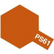 86061 タミヤ ポリカーボネートスプレー PS-61 メタリックオレンジ 100ml [プラモデル用塗料]
