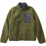 CAMP LOGOS リバーシブルボアジャケット 33212572 カーキ Lサイズ [アウトドア フリース メンズ]