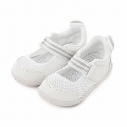 IFME息するソール上履きバレエタイプ キッズ 上履き スクールシューズ WHITE 18cm SC-0003