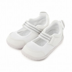 IFME息するソール上履きバレエタイプ キッズ 上履き スクールシューズ WHITE 19cm SC-0003