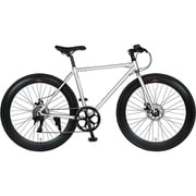 クロスバイク 470mm 700×28C 外装7段変速 CHROMOLY7007-DISC シルバー
