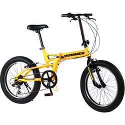 ヨドバシ.com - ハマー HUMMER 折りたたみ自転車 スモールバイク 20インチ 外装6段変速 FDB206FAT-BIKE イエロー  通販【全品無料配達】