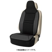 4097-91BK [シートカバー バンブーレザー 抗菌防臭 サイドエアバッグ対応 竹炭チップ フロント用1枚入り ブラック]